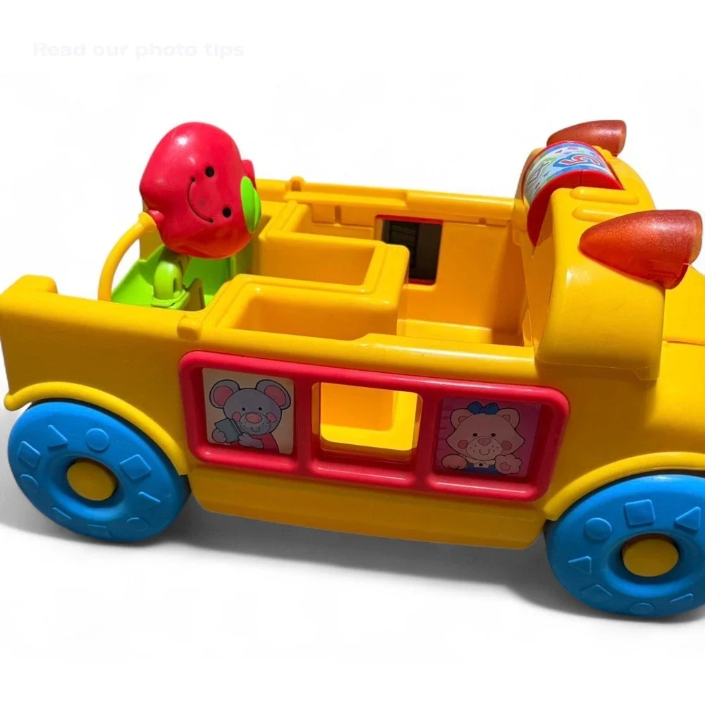 Fisher Price Peek-a-Blocks Sort & Roll School Bus H6430 2005 + 8 Blocks